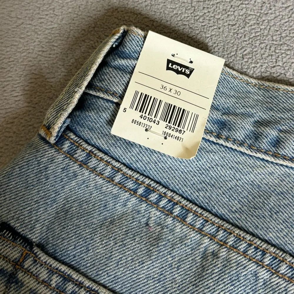NWT LEVI’S ORIGINAL - CRAZY LEGS - Straight leg jeans - indigo pattern SZ 36